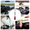 Car Back View Tassel Pendant, Car Glass Pendant with Tassel | Creative Ornament Car