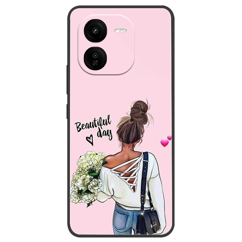 For Vivo IQOO Z9x Case Silicone Luxury Space Soft Bumper for Vivo IQOO Z9 Turbo Phone Cover TPU Funda For IQOOZ9 Turbo Fashion