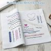 Embroidery Stitch Book, DIY Stitch Books on Linen Fabric, Contains Multiple Sewing Tools, Comprehensive Guide with Various Patterns, Portable Stitchin