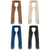 Men Vintage Cowboy Chaps Adjustable Buckle Straps Open Crotch Split Fringe Suede Leather Pants for Halloween