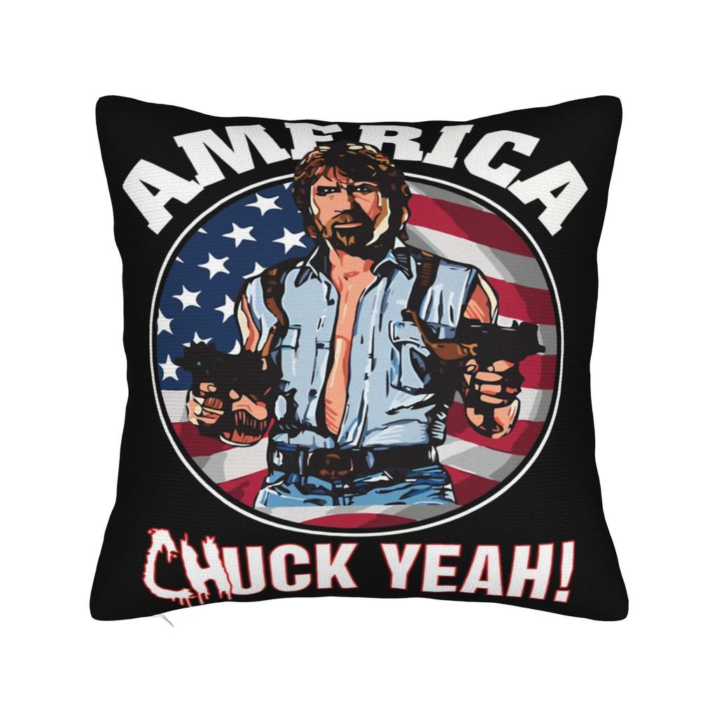 Decorative Pillowcase Rip Chuck Norris Never Dies Stuff Bed Pillow Case Cover Square Style Multiple Sizes