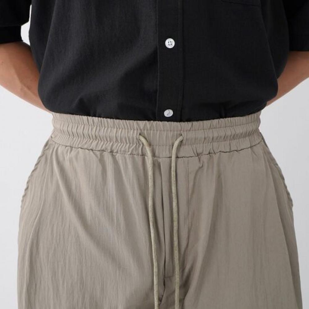Onl Men Pintuck Wide Pants Nylon Balloon Pants