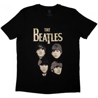 The Beatles Unisex Adult Four Heads T-Shirt
