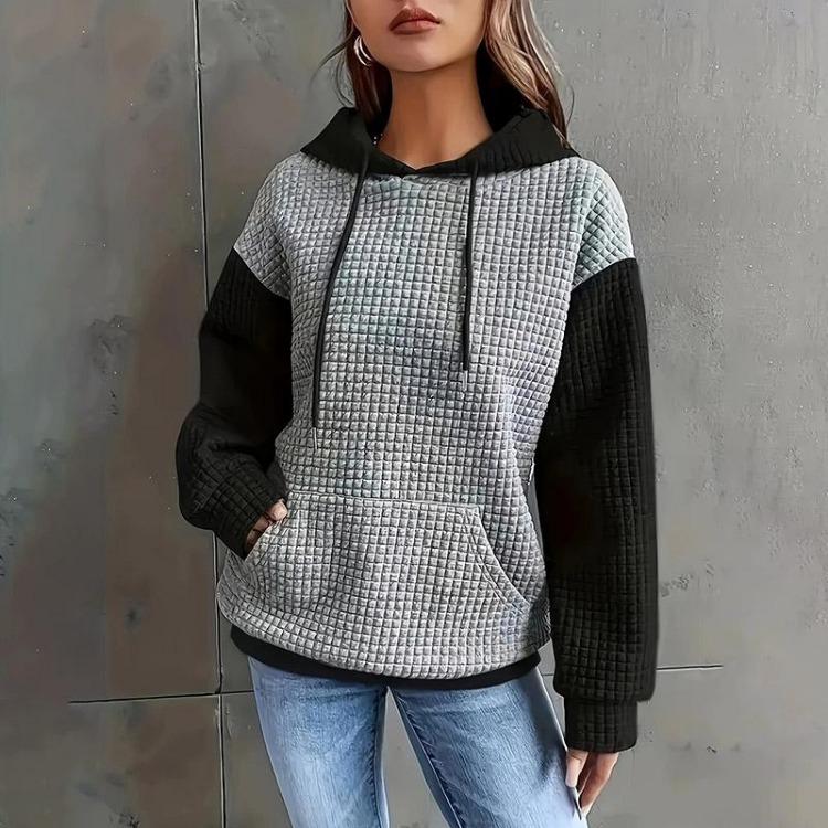 Winter Oversize Hooded Sweatshirt for Women Cotton Thickened Loose Casual Pullover Long Sleeve Top S