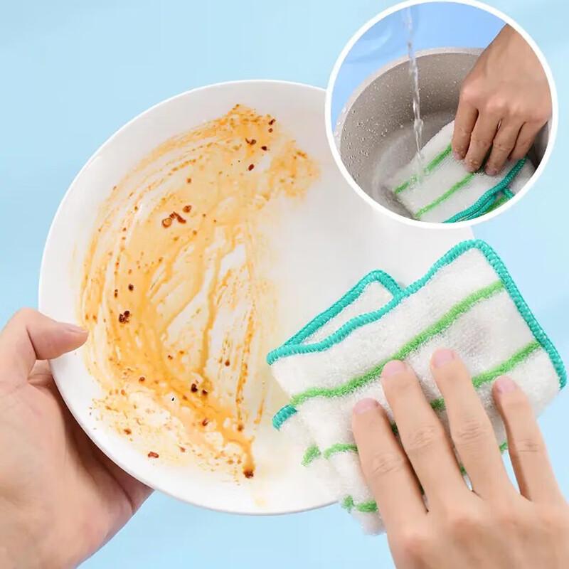 MIAOJIE Bamboo Fiber Oil-Removing Cleaning Cloths