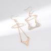 Creative Personality Punk Asymmetrical Earrings Zircon Bikini Earrings Women's Fashion Accessories