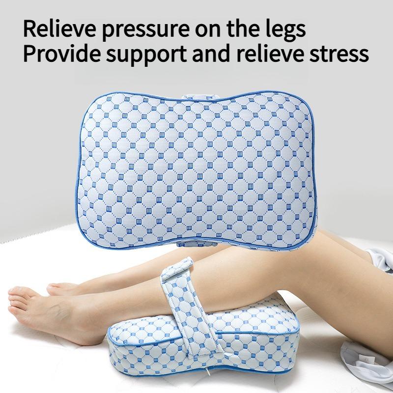 1PC pregnant woman leg pillow with strap fixed knee side sleeping anti-injury foot cushion pillow memory foam PP cotton clip leg pillow