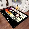 Retro Cassette Tape Design Rug Non-slip Rug Suitable for Living Room and Bedroom Sofas.