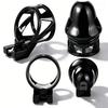LICKER Male Glans Chastity Cage With Urethral Orifice Cock Cages Penis Head Chastity Lock 9 Size Penis Rings Erotic Accessories