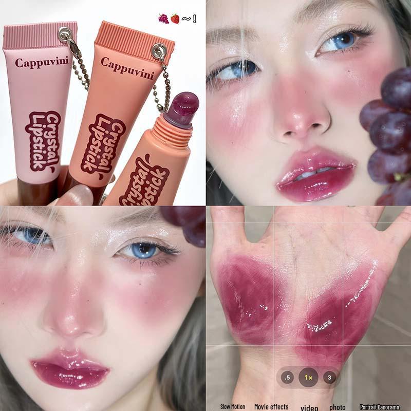 Cappuvini Caramel Glossy Lip Tint: Plumping, Layering, and Fruity Lip Color for Students