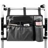 Folding Wheelchair Bag with Cup Holder Walker Carry Storage Pouch Walker Bag  Armrest Accessories
