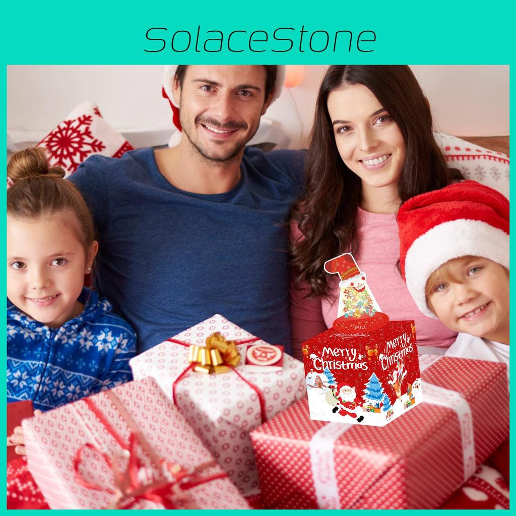 Party Christmas Decor Red Christmas Sock Pattern Gift Box For Gift Presentation