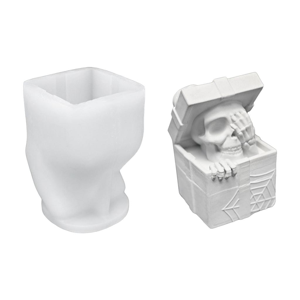 Halloween Theme Candle Mold Silicone Mould for Unique Handmade Crafts Epoxy Resin Wedding Decoration Making Mold