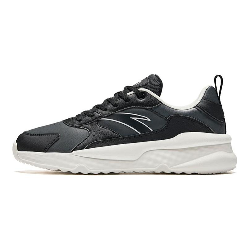 Anta Unruly Series Textile, Synthetic Leather Abrasion Resistant Slip Resistant Low top Casual Shoes Men's Black 912448816-6