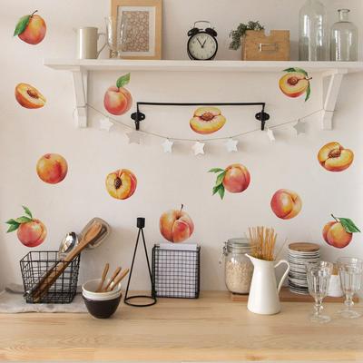 Adesivi Fai da Te Pittura Frutta e Pesca per Cucina Sala da Pranzo Frigorifero Sfondi per la Casa e Adesivi per l'Abbellimento delle Pareti