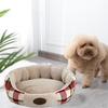 Large Size Lattice Bed Cat nest Warm Round Home Fabric Kennel Short Plush Soft Pet Supplies Durable