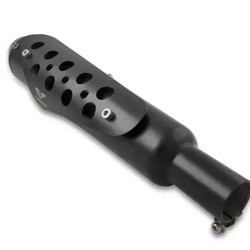 Retro Exhaust Black For Royal Enfield Hunter 350