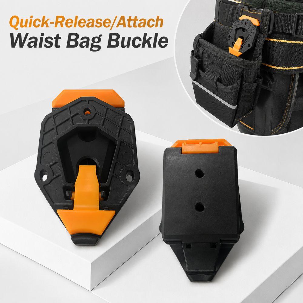 Sturdy ABS Waist Bag Buckle Universal Tool Bag Fixing Clip All Tool Waist Bag
