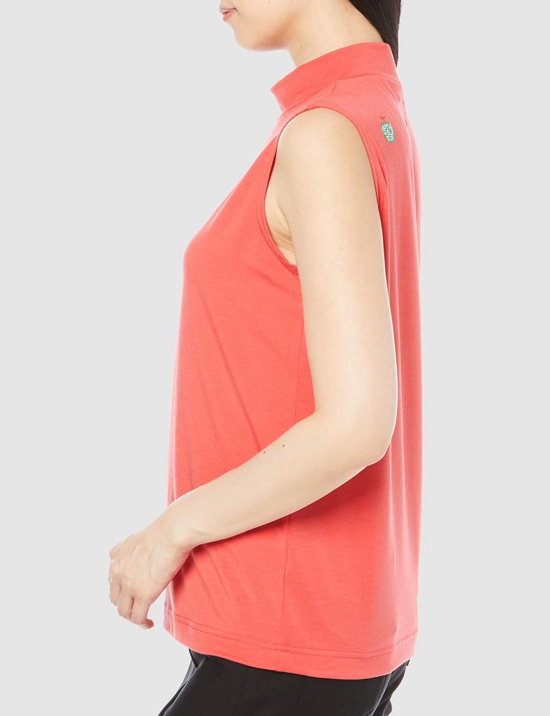 Lee Official Enges Ärmelloses Mockneck Größe M T-Shirt, Damen, Rot,