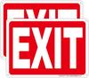 PC Reliable Aluminum Exit Sign  UV Protected Weatherproof Durable  Easy Install for IndoorOutdoor Use