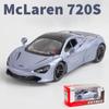 1:32 McLaren 720S Toy Model Car, Zinc Alloy Pull Back Car with Sound and Light and Body Door Opened, Toy Car for Kids Boy Girl Gift