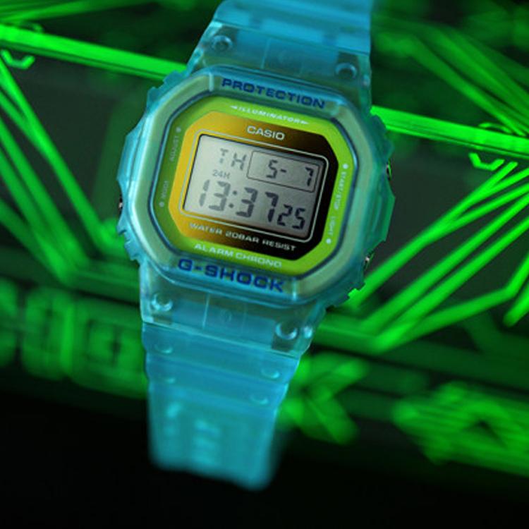 Casio G-Shock Summer Translucent Square Ice Tough Quartz Watch Men watches Gray DW-5600LS-2