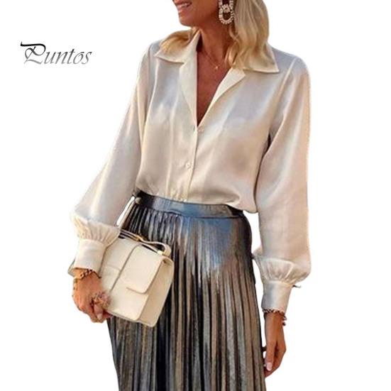 

Женская рубашка весна-осень, однобортная, с лацканами, с длинным рукавом, для деловых поездок, с плиссированной блестящей поверхностью, металлическая макси-юбка, офисная одежда S Jacket