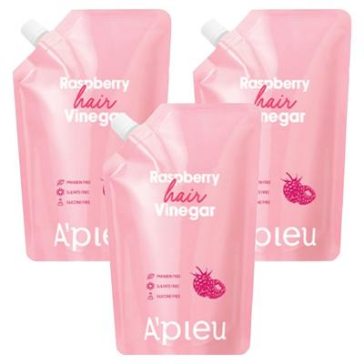 Himbeer Haarspülung Nachfüllung Himbeergeschmack, 400ml, 3 Stk.