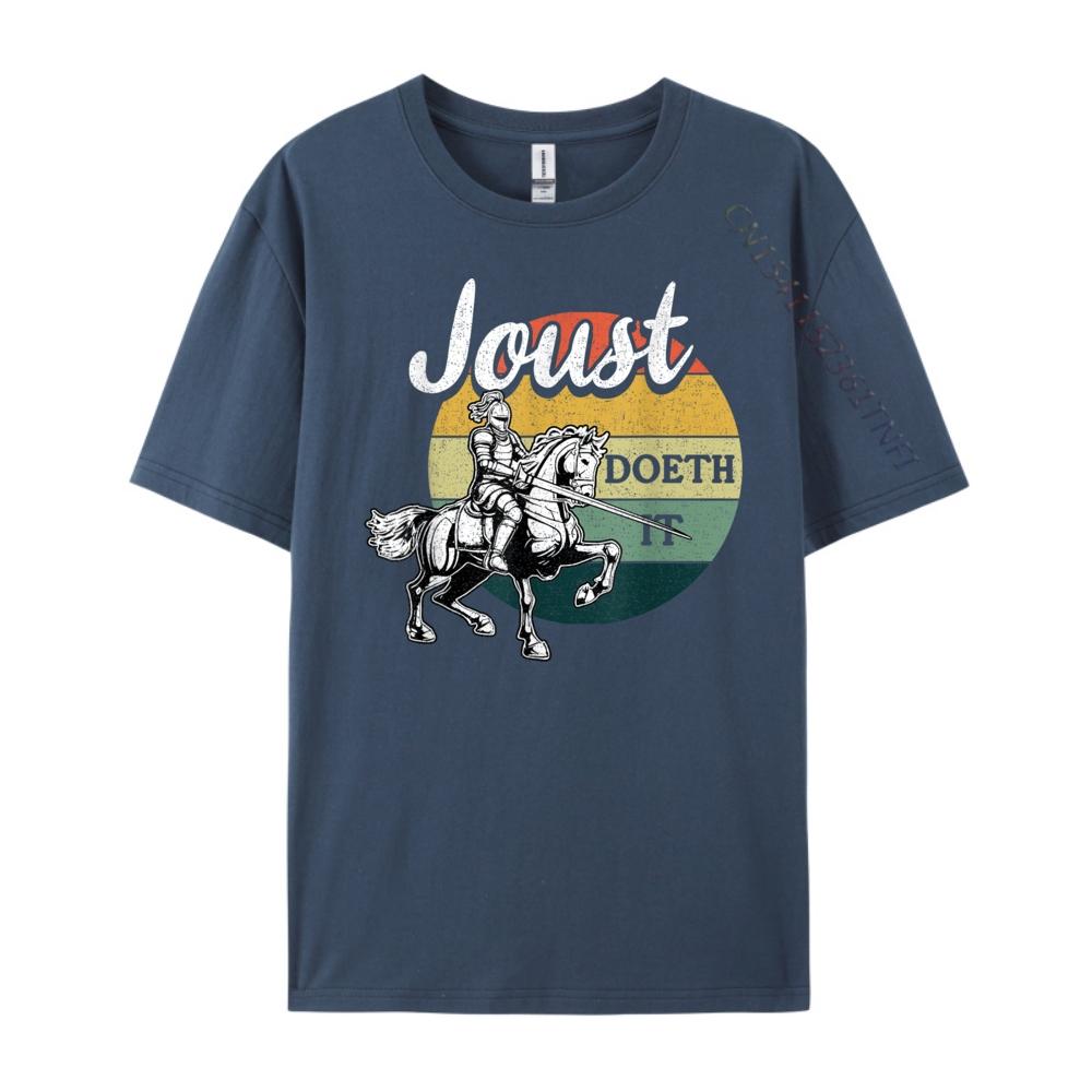 Joust Do It Cavaliere Giostra Festival Rinascimentale Medievale Uomo T-shirt Designer T-shirt Band Stile Cinese