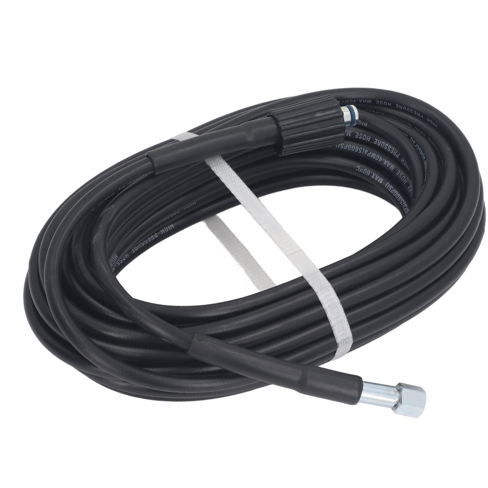 10m High Pressure Washer Hose PVC Rubber Explosion Proof Pipe Flexible Water Tube for Car Cleaning M22x1.5mm‑14mm