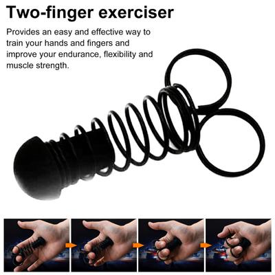 1/2 Peças Fortalecedor de Aderência para os Dedos Treinamento de Força Mola Exercitador de Flexibilidade para Dois Dedos Crianças Adultos Treinador de Mão e Dedos Alívio de Ansiedade Brinquedo Fidget