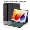 Custodia con Tastiera per Redmi Pad 2 Pro 12.1 Pollici,Custodia per Tablet Redmi Pad 2 Pro 12.1 Pollici con Tastiera Bluetooth Staccabile