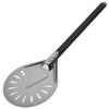 ABIYY-Turning Pizza Peel with 8 inch Aluminum Round Pizza Paddle, 23.6 inch Overall, Outdoor Pizza Oven Accessories