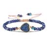 Ladies Bracelet Natural Stone Wheel Beads Friends Gift Crystal Cluster Adjustable Woven Starry Sky Moon And Heart Bracelet