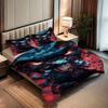2/3pcs Dark Anime Girl Print Quilt Cover Set, Quilt Cover Set Contains Quilt Cover and Pillowcase - Perfect for Bedroom, Bedding