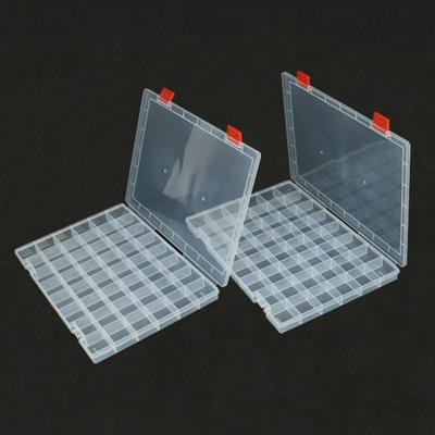 Yousheng Fishing Bait Storage Box 48 Grid Design Transparent Compact Portable Wide Application Lure Organizer Fishing Hook Case