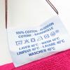 Pristine HERMES towel Beach Towel Yachting PM Large size with fringe pink cotton Used