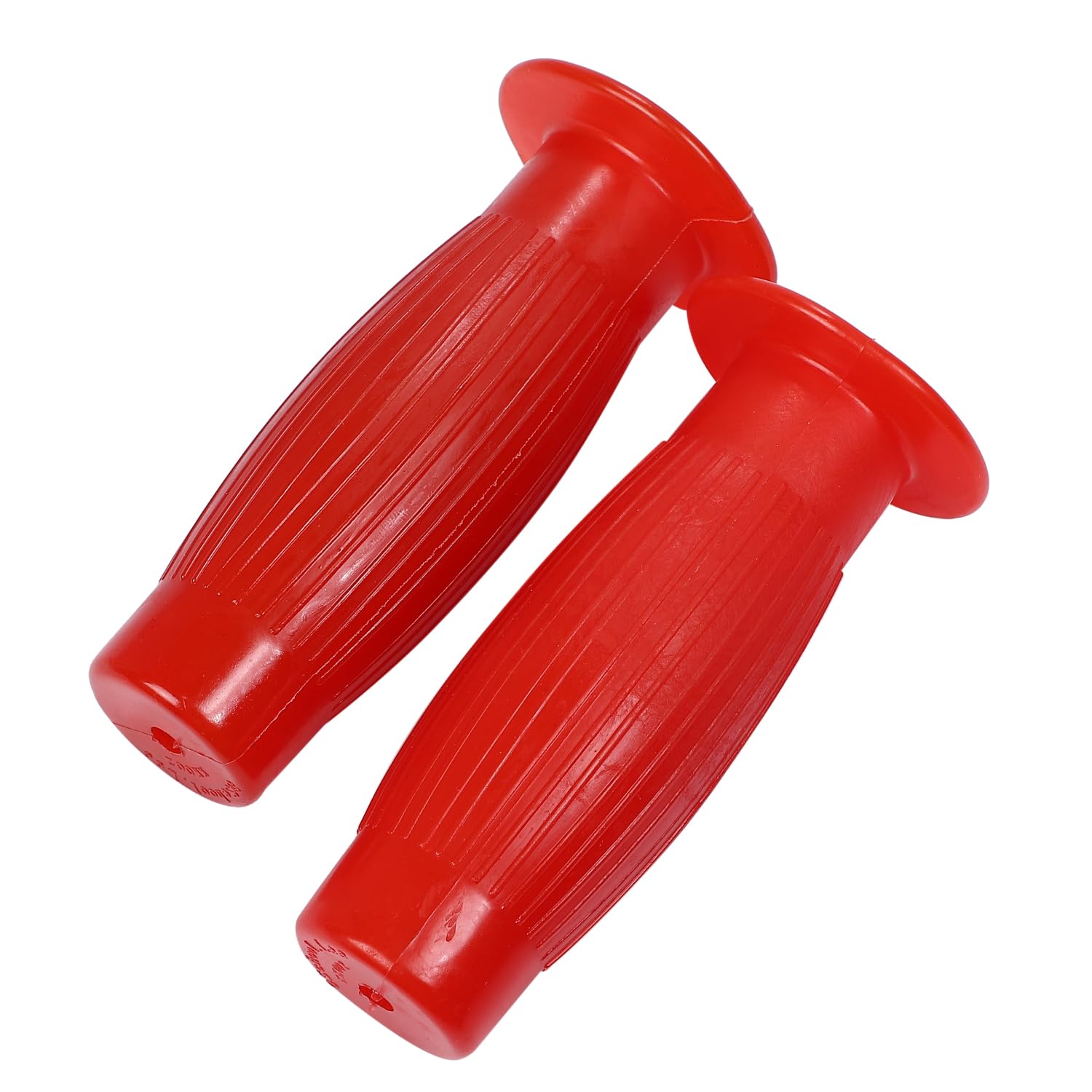 

nakira Мотоциклетная ручка Мопед Ручка Бочкообразная 22,2 мм Левый и правый комплект Резина I-образный (красный)