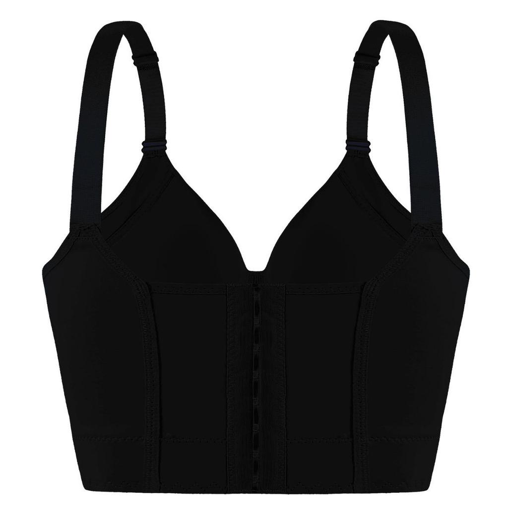 Nahtloser Bügel-Push-up-Form-Sport-BH mit tiefem V-Rücken