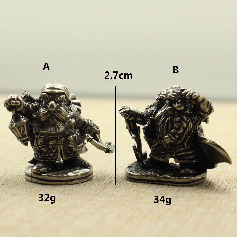Vintage Dwarven regiment Dwarf Mage Soldier Model Figurines Toys Board Game Chess Car Decoration Boys Gifts