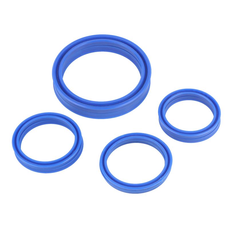 2Pcs PU Hydraulic Oil Seals with Single Lip Radial Shaft for Equipment Repair