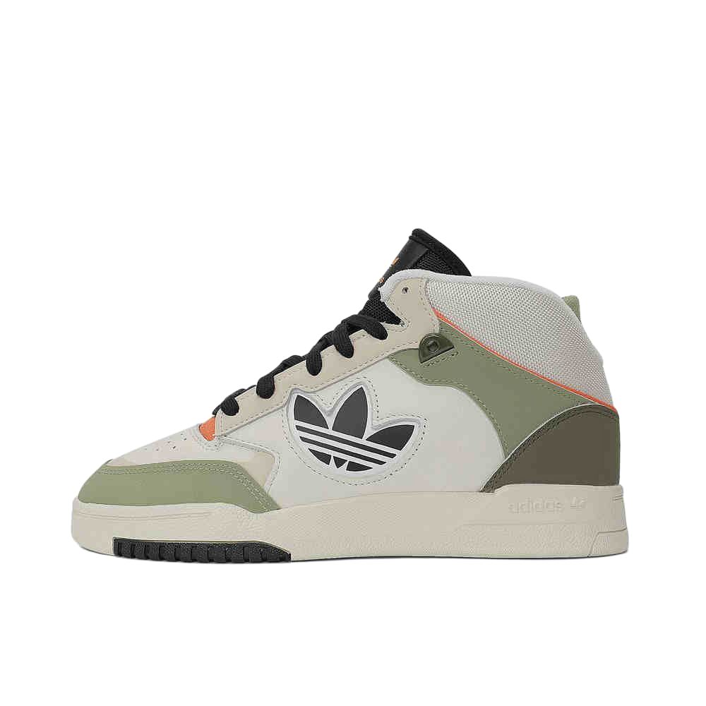 Adidas Originals Drop Step XL 2.0 Comfortable Non-Slip Lightweight High-Top Skate Shoes Unisex Skate Shoes White Green JQ8241