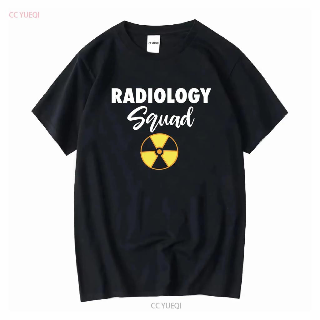 Radiology Squad RadiologisT T Shirt X ray Tech Rad Graduate long or short sleeves vintage Washed Top For Everyday Wear