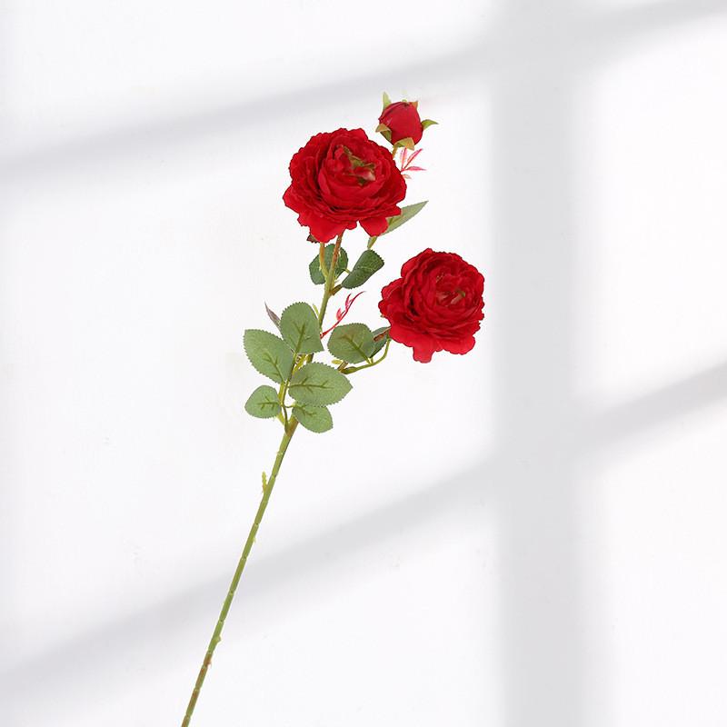 Style Artificial European Peony Rose Silk Flower For Props Wedding