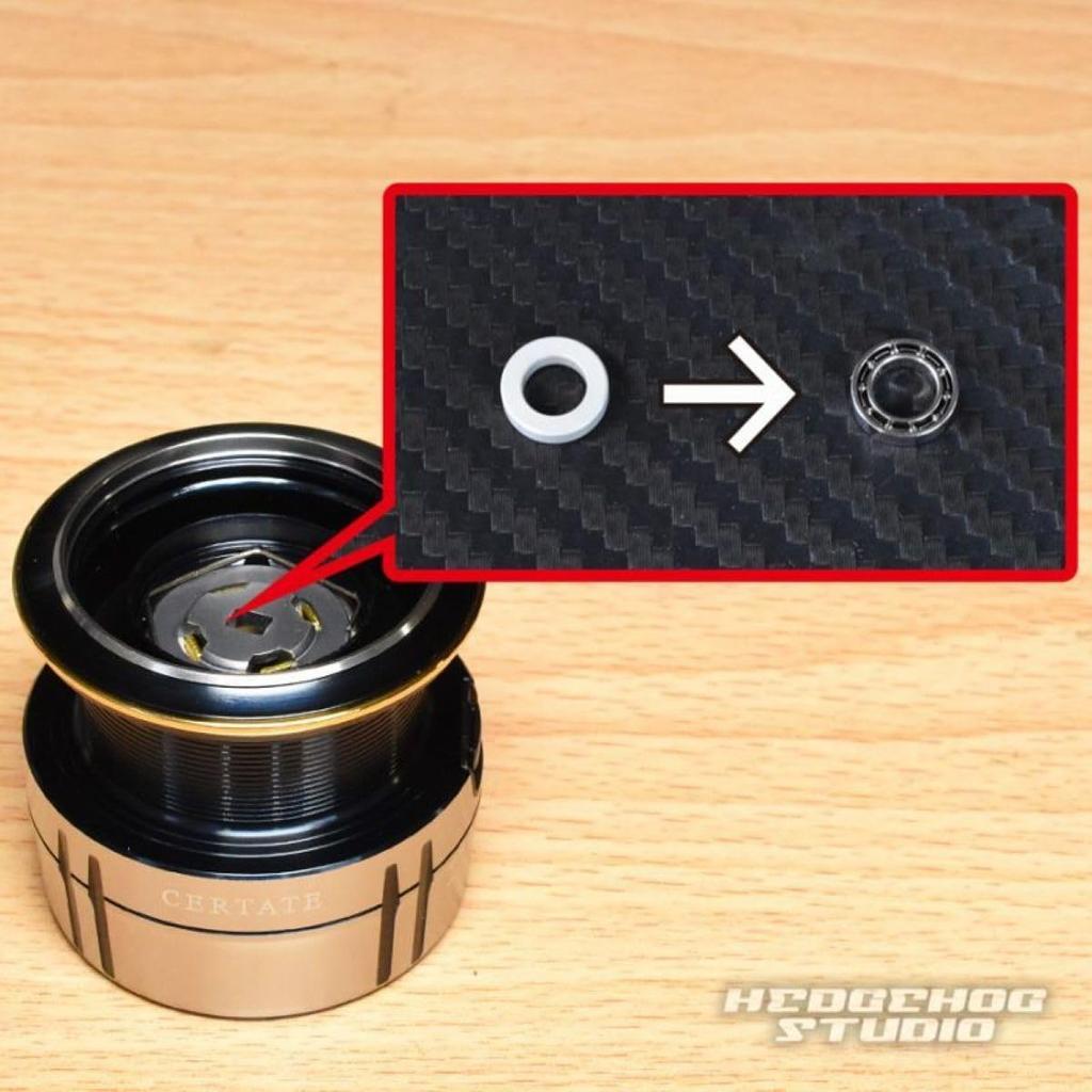 [HEDGEHOG STUDIO] Spool Internal & Spool Shaft Drag 2BB Add-on Kit for Daiwa [SHG Premium Bearings]