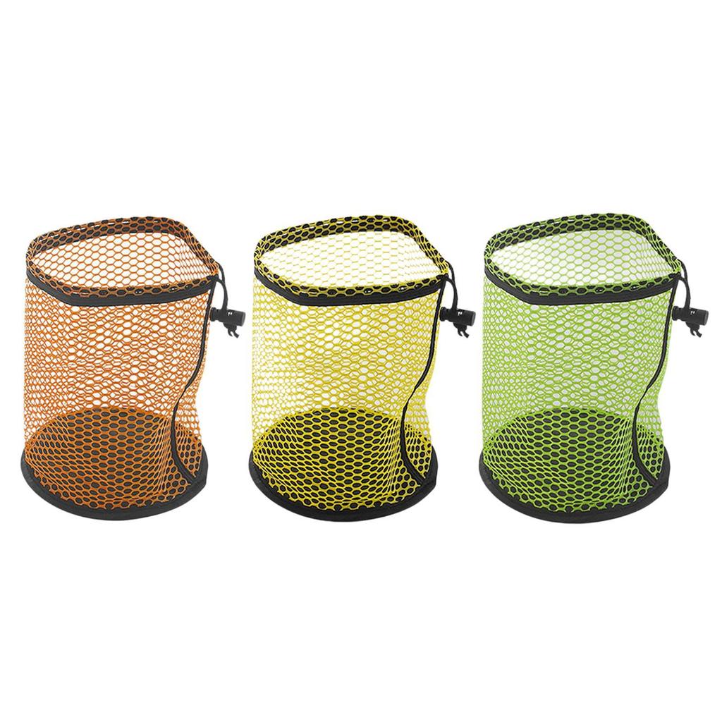 Portable Golf Ball Net Bag Durable Polyester Storage Sack Breathable Mesh Design for Outdoor Travel and Golf Equipment