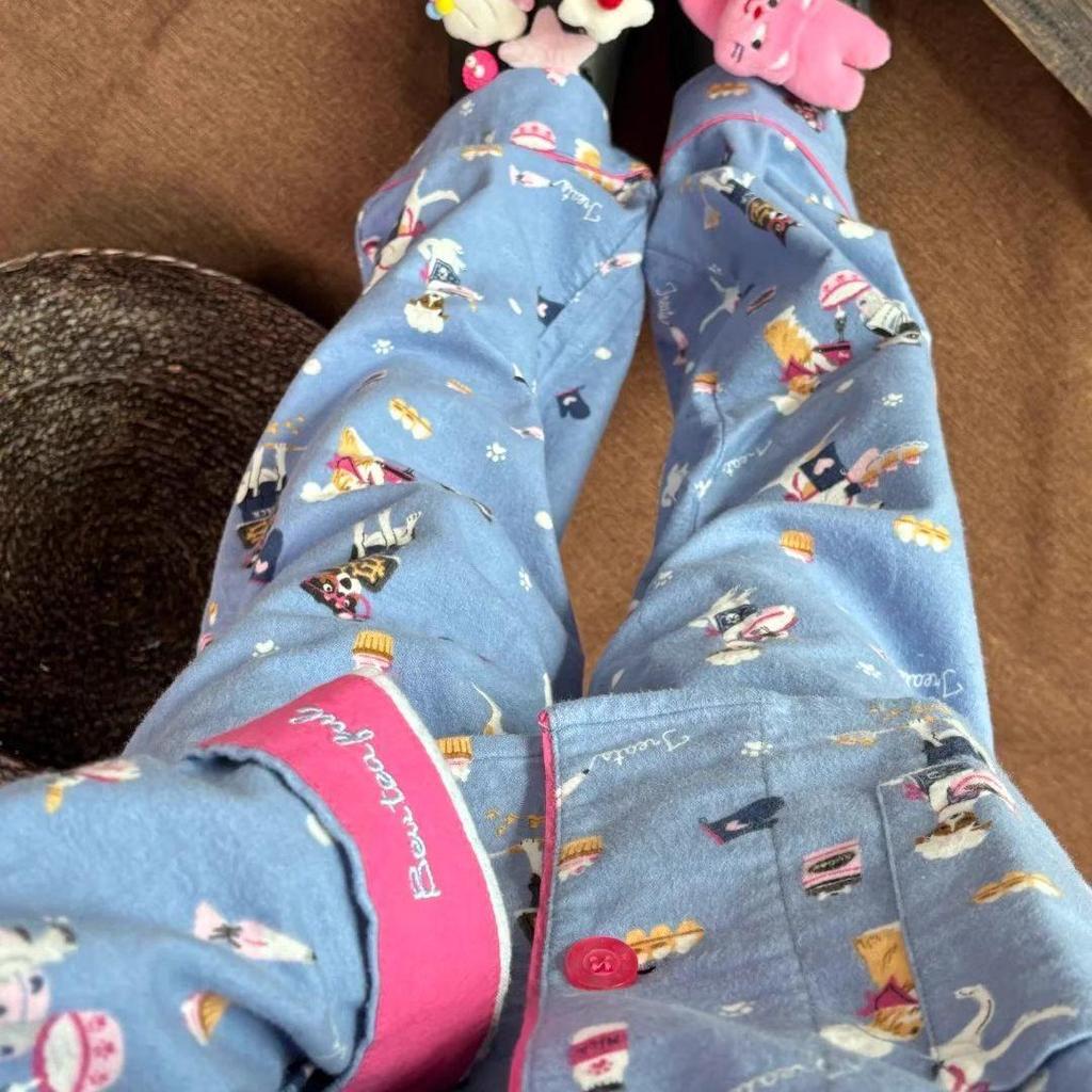 Women's and Men's Flannel Pajama Set - Long Sleeve, Plus Size, for All Seasons