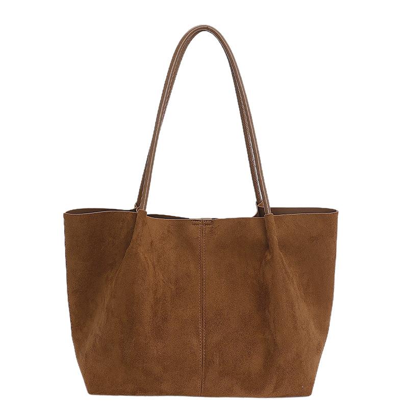 Bag Women's Large Capacity 2025 New High-end Sense Portable Shoulder Big Bag, College Students Commuting Tote Bag In Class