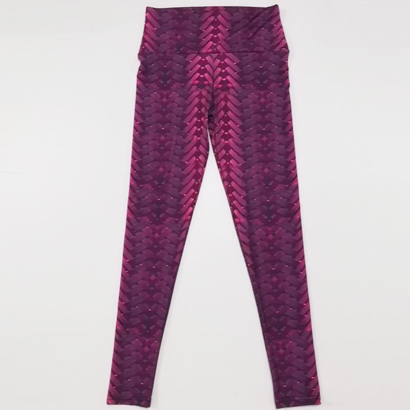 Neue Damen Hose Gewebt Digitaldruck Schlankmachend Hohe Taille Sportliche Unterteile Hose Yogahose