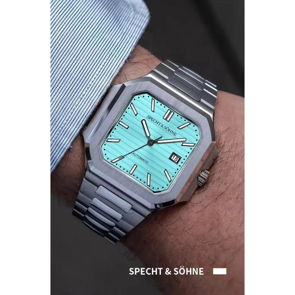2025 Men's Classic Cubic Automatic Mechanical Watch 50M Waterproof Luminous Sapphire Crystal Reloj Hombre 41MM
